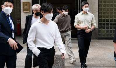 Members of the South Korean band BTS